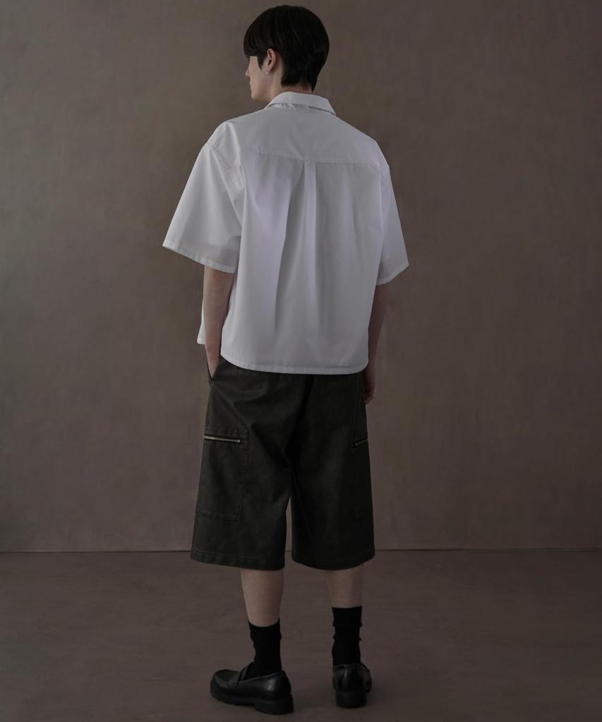 WEGO Short Sleeve Broadcloth Boxy Summer Simple Size M Men's Shirt, Shirt, Clothes, Style, White,