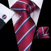 280 Styles Silk Mens Tie Pocket Square Hankerchief Cufflinks Wedding Set Prom