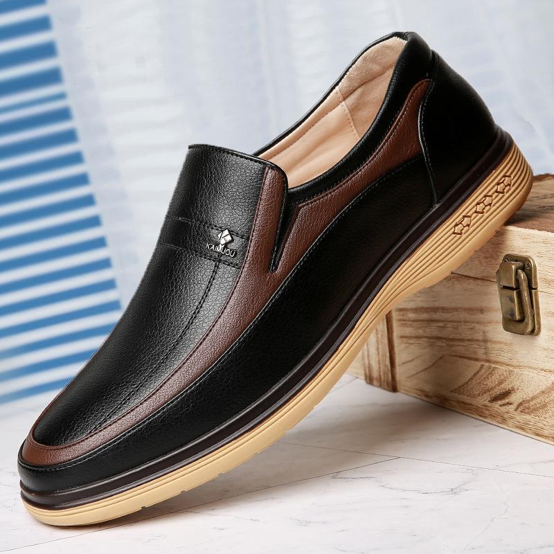 Men's Breathable Leather Business Casual Formal Shoes Trendy Comfortable Wear-resistant Youth Modelmen's Business Leather Shoes