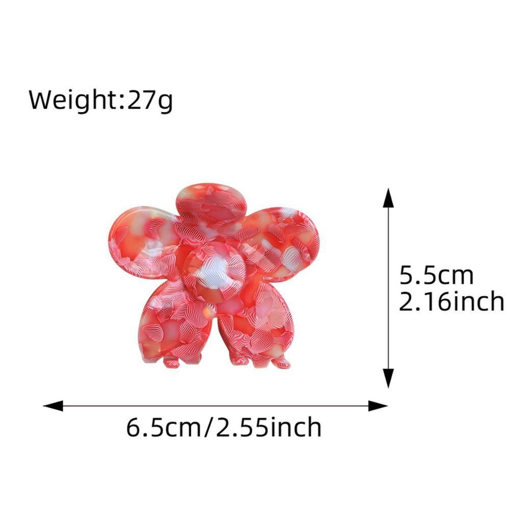 1PC NEW Flower Ponytail Shark Hair Clip for Women Claw Clip Thick Hair Acetate Hair Claw Clip Barrettes Hair Accessories