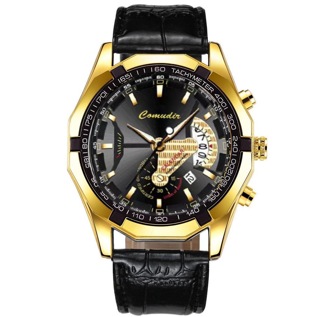 New Waterproof Luminous Men's Quartz Wristwatch - Trendy Korean Style, Fully Automatic, Domineering Design.
