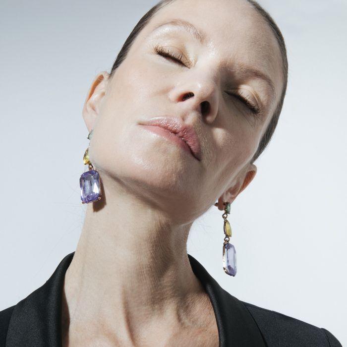 Luxenter Phiaqua Earrings and 18k Gold Plated