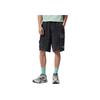 Li Ning Plain Logo Pocket Design Elastic Waist Straight Leg Shorts Men Shorts Denim-Blue AKSS075-1
