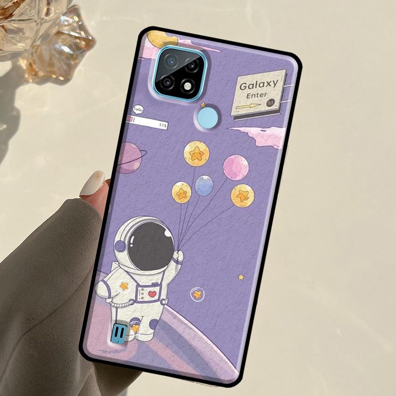 Star Astronaut Cute For Realme GT 7 Pro GT 6T 6 5 C67 C61 C55 C53 C51 C21Y C25S C75 10 11 12 13 14 Pro Plus Case