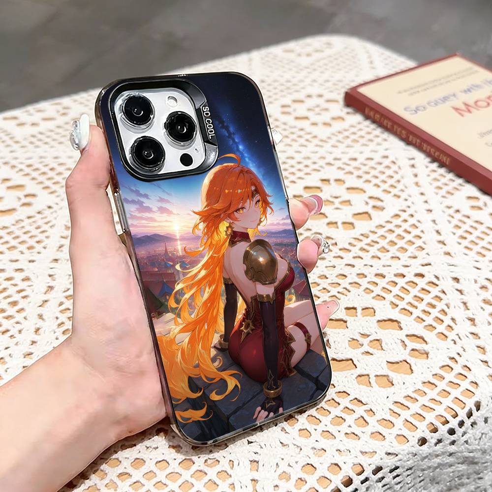 COOL Marveka Genshin Impact   Phone Case For iPhone 17,16,15,14,13,12,11 Plus,Pro Max,XS,Colored Silver Phone Case