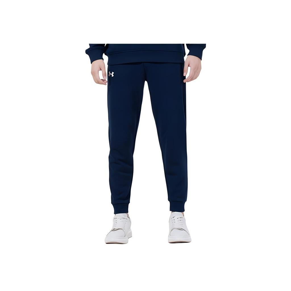 Under Armour Training Knit Joggers With Cuffed Ankles Men Bottoms Academy-Blue 21600705-408