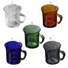 Stained Glass Double-billed Milk Cup Coffee Cup High Borosilicate Glass Measurable Cup Italian Glass Coffee Cup