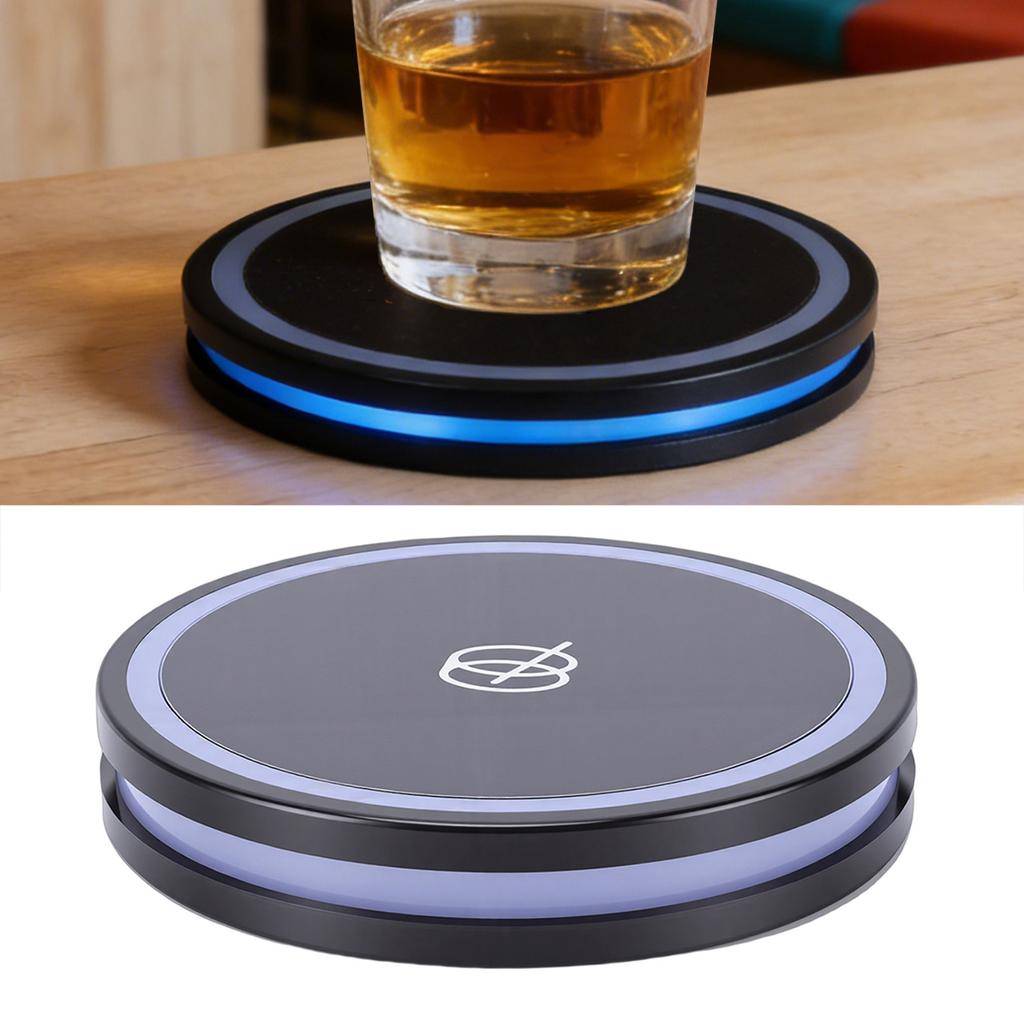 Smart Drink Coaster Interactive Lighting Portable Smart Coaster Cocktail Machine for Home Bar