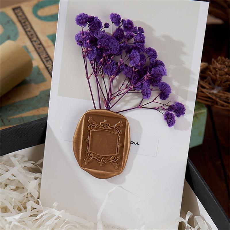 Série Fotorámečků s pečetním razítkem Voskové pečetidlo Mosazná hlava pečetidla pro svatební oznámení Karty Scrapbooking Dekorace
