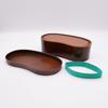 Mitani Yamanaka Lacquerware Lunch Box, Single Layer, Antibacterial, Approx. 550ml, Microwave and Dishwasher Safe, Traditional Japanese Style, Brown, M