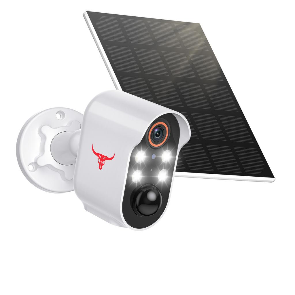 Güneş Enerjili Kamera 1080P Yüksek Çözünürlüklü Akıllı Kamera Çift Yönlü Ses Kızılötesi Gece Görüşü