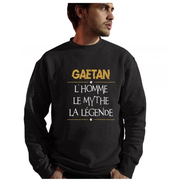 Sweat - Gaetant - Personnalisé Prénom - Humour - Manches Longues - Col Classique
