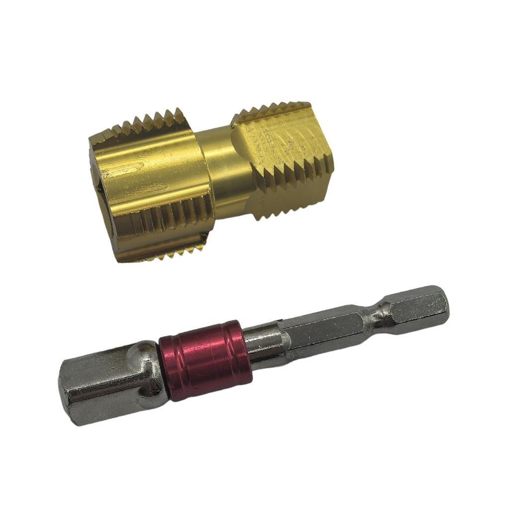 Elektrická vrtačka kompatibilní dvounásobná hlava nástroj pro řezání závitů pro 1/2" 3/4" vodovodní potrubí otvírač vnitřního závitu ruční nářadí