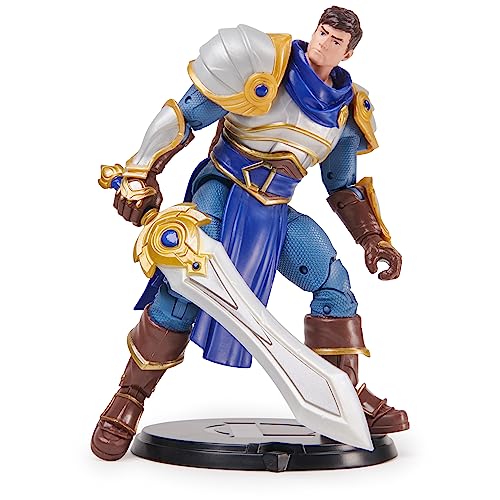

League of Legends Official Garen Premium Collectible Action Figure with Base, Stands Over 6 Tall, Champion Collection, Collector Grade, Ages 14 and U