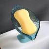 1/2pcs Leaf Shaped Suction Cup Drain Toilet Soap Box Soap Dish Storage Rack Perforated Toilet Soap Holder