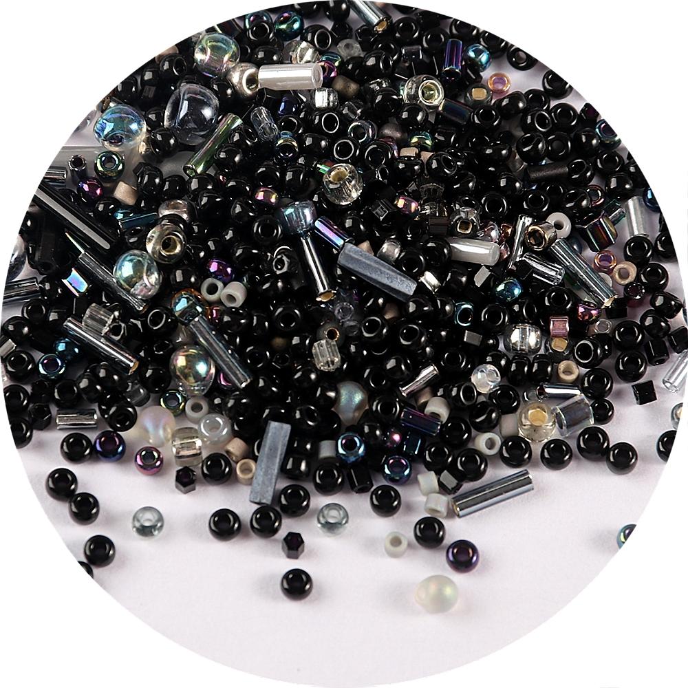 500Pcs Japan Miyuki Seed Beads Mixed Delica Round Glass Beads Mix Colors and Size Glass Twist Bugle Tube For Clothing Accessory