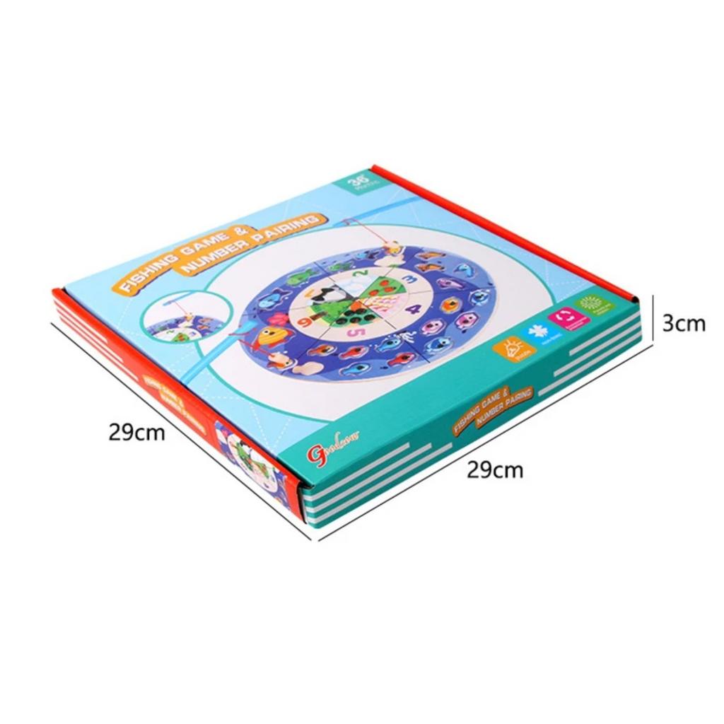 Toddler Magnetic Fishing Game Montessori Parish Toy Number Cognition Fine Motor Training Sensory Toy Baby Education Creative Toy