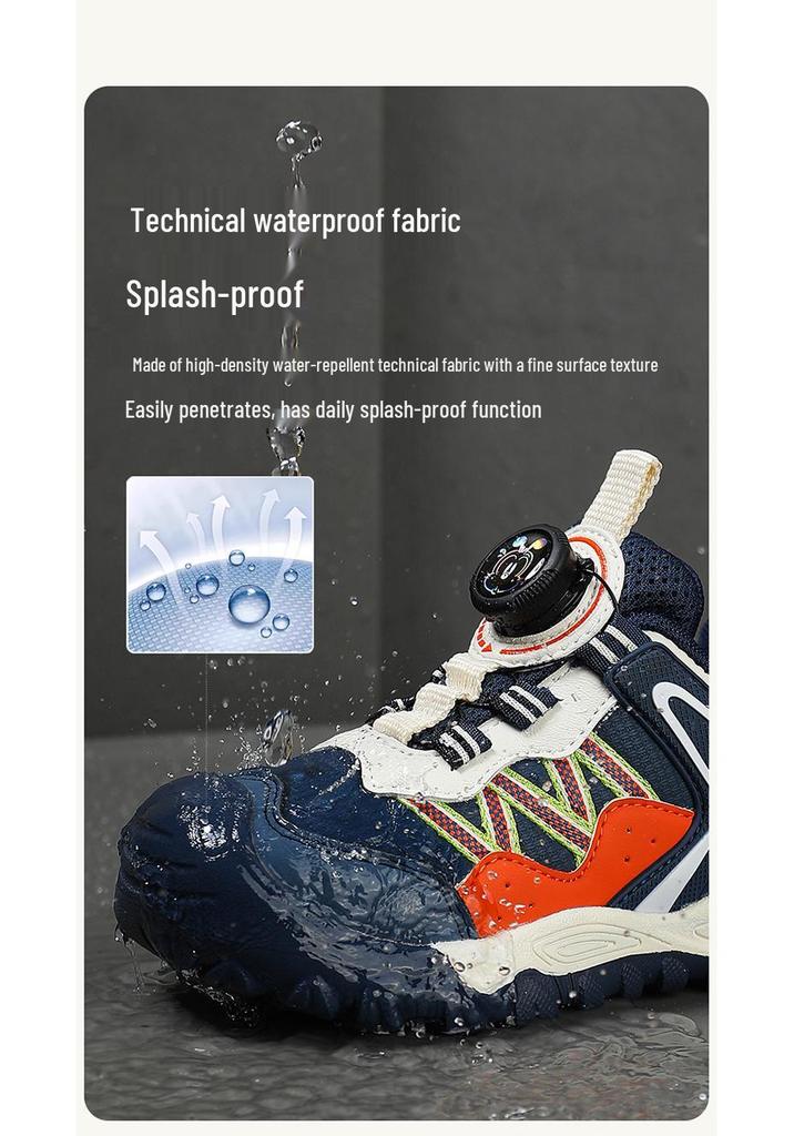 Bobodou 2026 Girls' Sports Shoes: Autumn/Winter Leather, Non-Slip, for Medium/Large Children