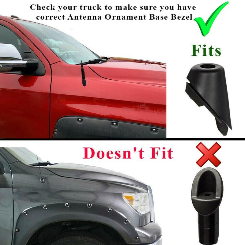 5.5'' Black Bullet Short Antenna 50 CAL For 2005-2018 Dodge Ram 1500 2500 3500