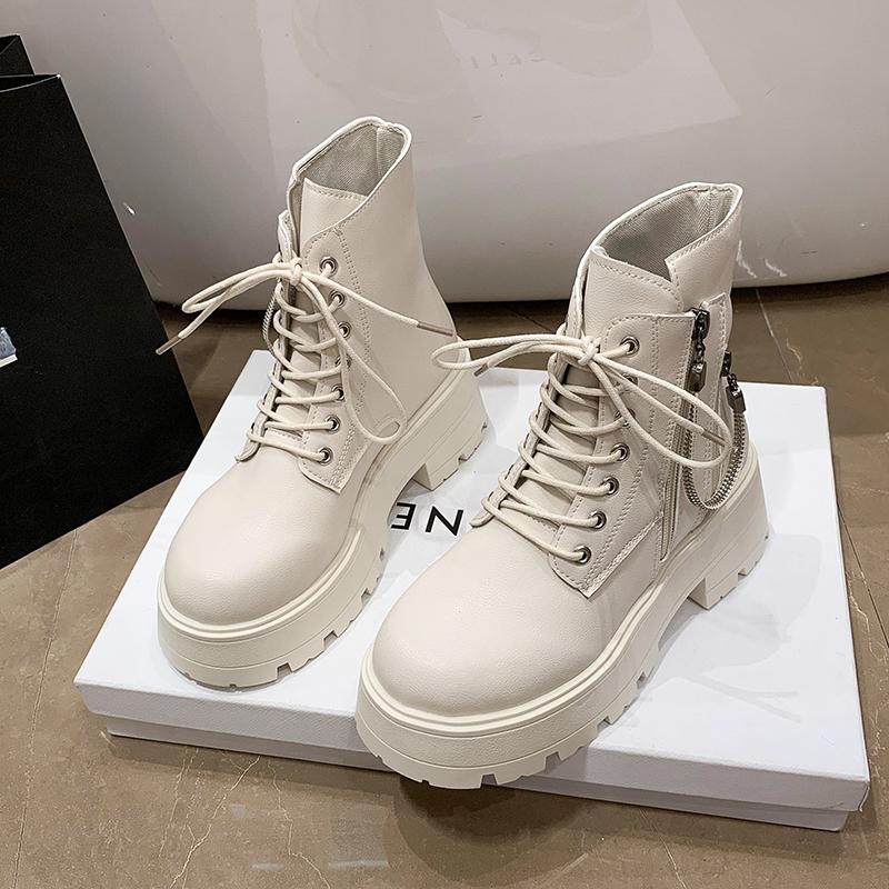 Bottes montantes polyvalentes pour femmes, chaussures de loisirs, antidérapantes, à la mode, pour l'extérieur, nouvelle mode 2024