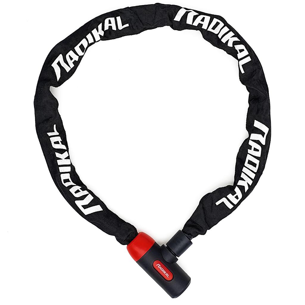 RADIKAL RKX170 Sikkerhetskjede for og 8mm Lang Flerbruks Garasjeanker Motorsykler, Scootere, Sykler, Stål, Lås, 120cm,