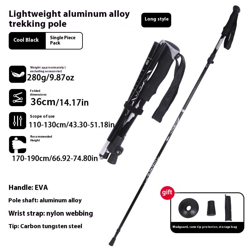 Trekking Poles Nordic Walking Poles Aluminum Trekking Sticks Foldable Hiking Pole Folding Hiking Stick Walking Sticks