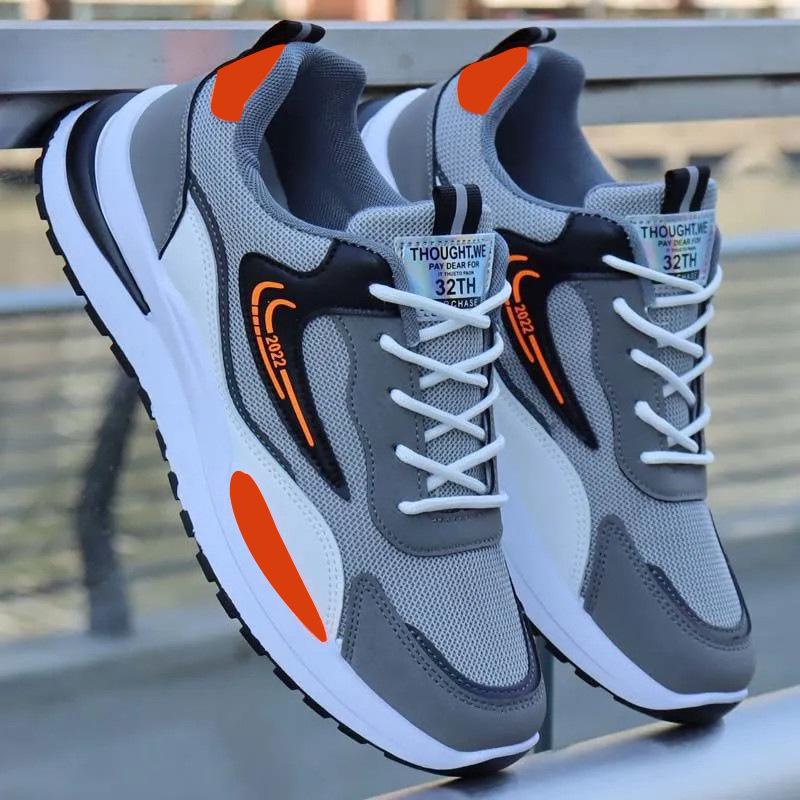Men s 2023 Spring Trend Breathable Mesh Running Shoes 43 серый