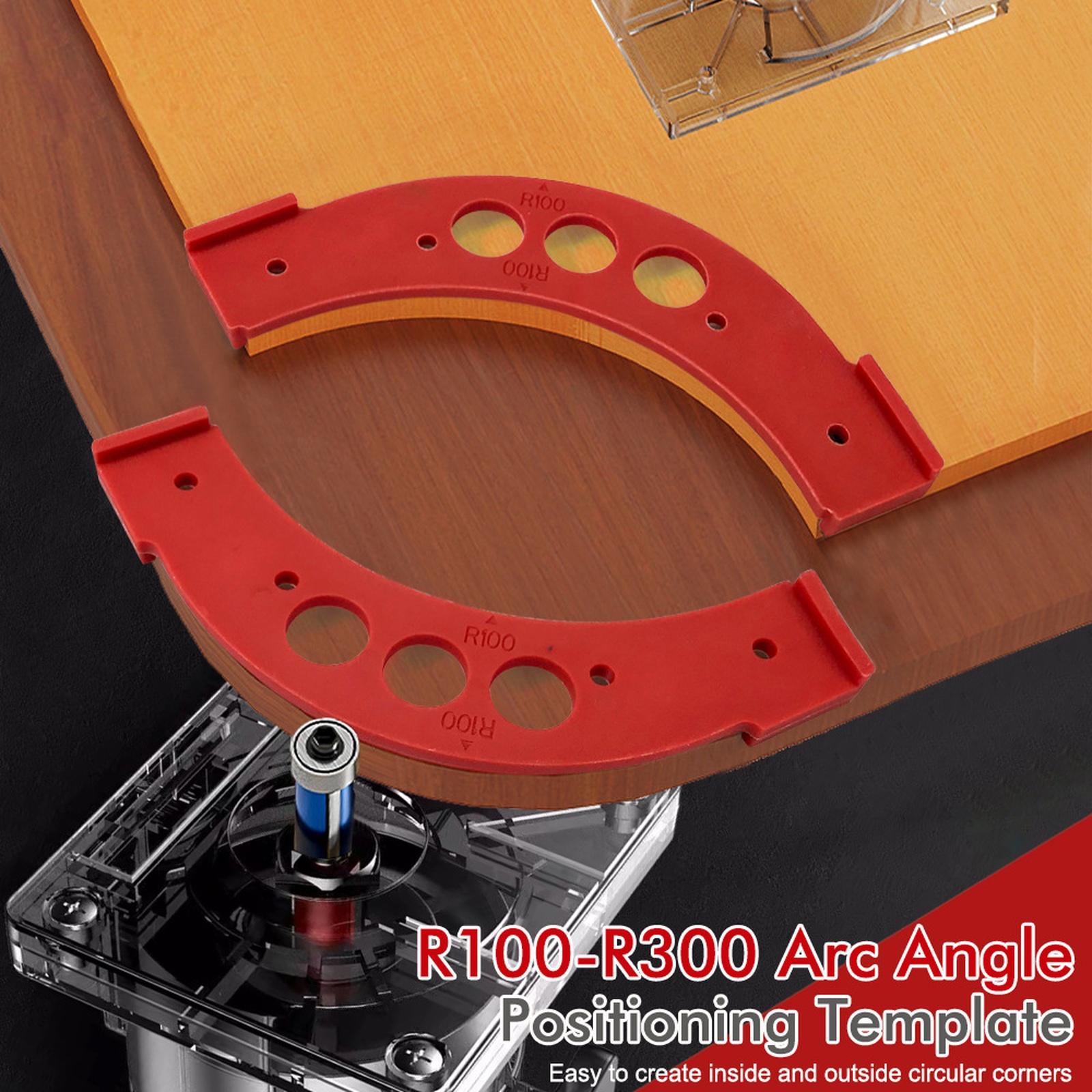 

R100-R300 Деревообрабатывающие фрезерные шаблоны Угловой шаблон для позиционирования Угловой многоразовый инструмент для позиционирования one size красный