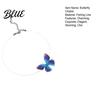 Simulated Butterfly Pendant Choker Necklace Boho Invisible Chain Fairy Trendy