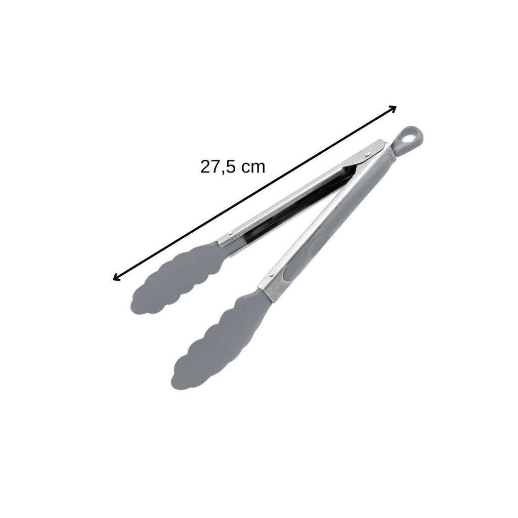 Pince de cuisine multifonctions - FACKELMANN - FCK41118 - Acier inoxydable - Plastique - Gris