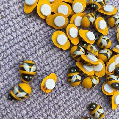 100 Adet Arı Ahşap Mini Kendin Yap Dekorasyon Ev Duvar Dekoru Doğum Günü Partisi Süslemeleri Arı Scrapbooking El Sanatları Ev Dekoru