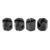 4PCS 12mm Hex Adapter Aluminum Alloy 12mm Wheel Hex Hub Drive Adapters for   SCX10 90046 for D90 1Celsius10 RC Car