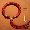 Colorful Tibetan Handmade Wealth God Bracelet – Cotton Thread Red String for Birth Year