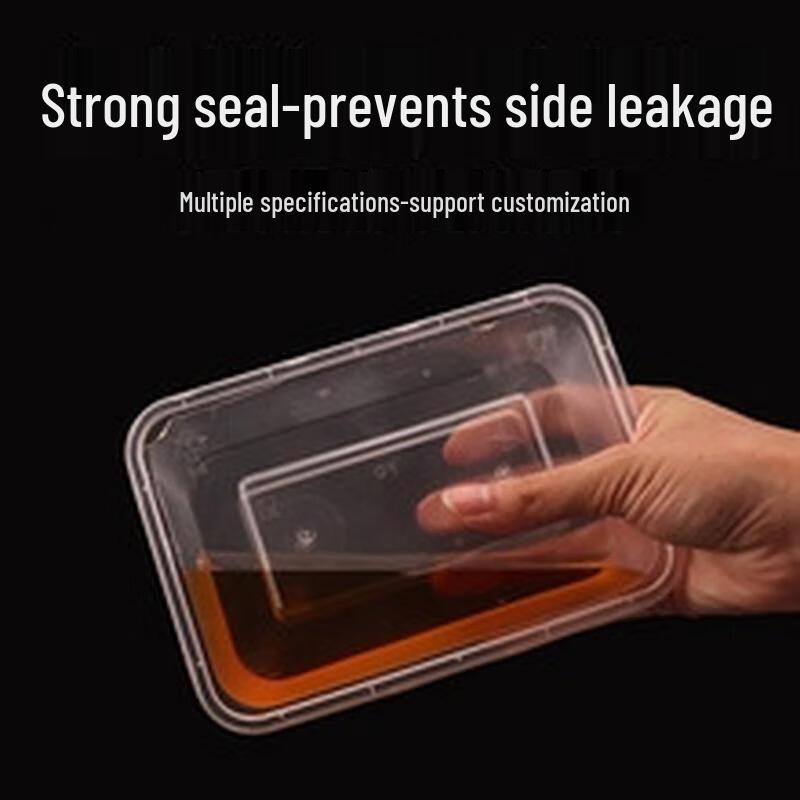 HANDUNYOU Disposable Transparent PP Food Container with Lid