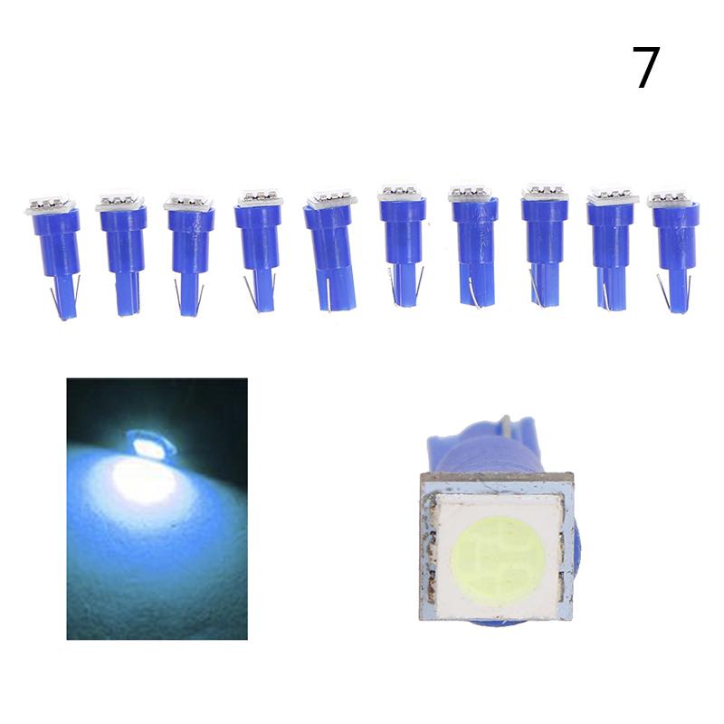 10pcs LED T5 5050 Instrument Light Bulbs 24V DC LED Car Auto Dashboards Gauge Lamp