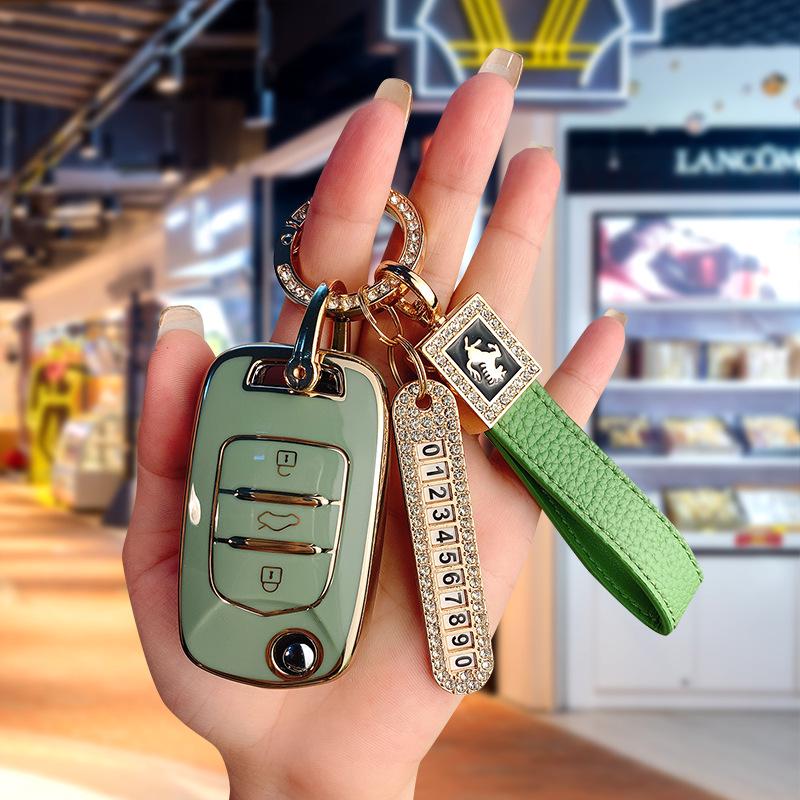 Baojun 510 Luxury Key Case with Folding Buckle for Models 730, 530, 360, 310W, E200, 630, 560.