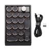 Retro Mechanisches Nummernblock 19 Tasten 3 Modus Bluetooth 2.4G Hot-Swap Kabelloser Nummernblock mit RGB-Hintergrundbeleuchtung für Laptop