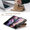 Business Flip Leather Phone Case For Samsung Galaxy Z Fold 7 6 5 4 S25Ultra S24 FE S23 S22 S21 S20 Plus Zipper Wallet Card Cover