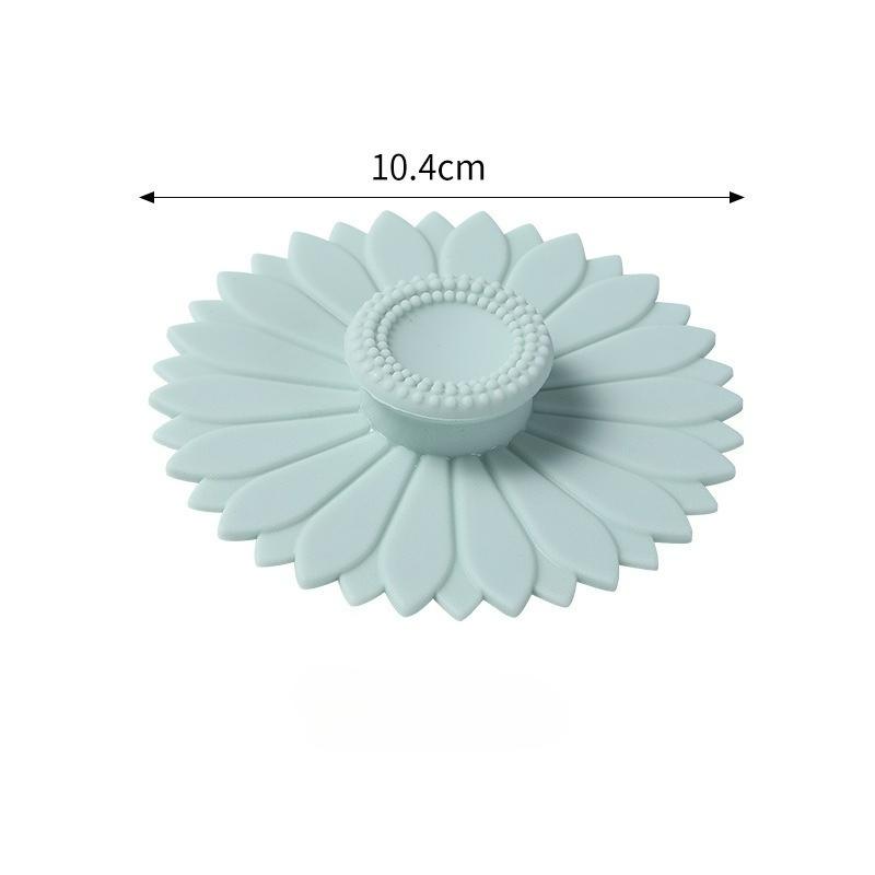 1pcs Silicone Sunflower Shaped Cup Lid, Multifunctional, Dustproof and Leak Proof, for Tea Cups and Teapots
