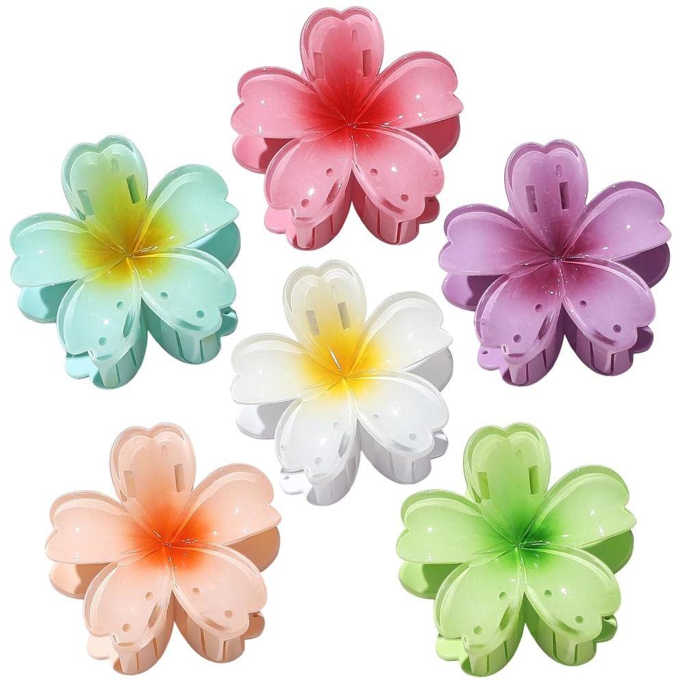 Sweet Flower Hawaiian Flower Hair Clip Plumeria Flower Hairpin New Hair Claws Beach Summer