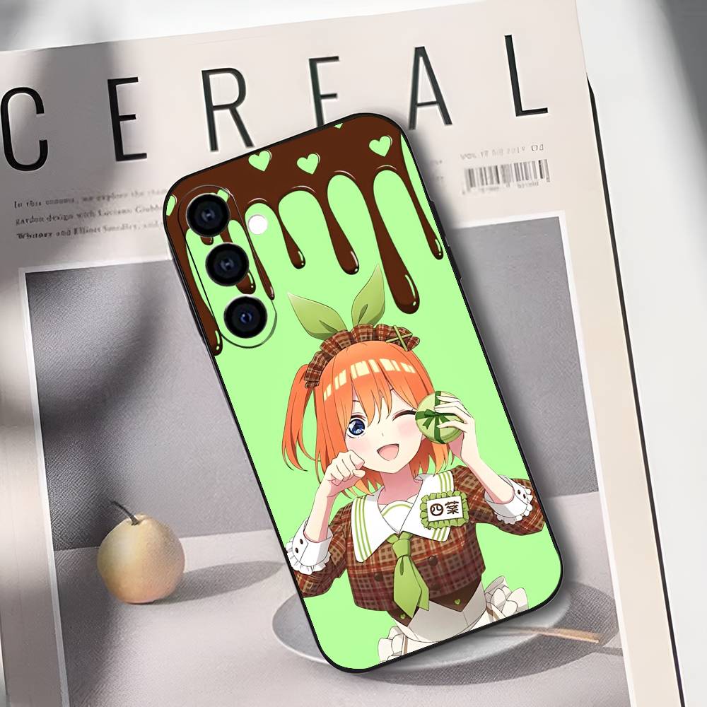 

Y-Yotsuba N-Nakano Soft Silicone Phone Case for Samsung Galaxy A73/A72/A71/A70/A53/A52/A51 Black Cover Samsung a13 5g