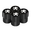 4PCS Car Wheel Tire Valve Caps Air Stem Dust Covers For PEUGEOT 308 2008 208 206 207 3008 107 307 5008 508 108 301 406 407 408I