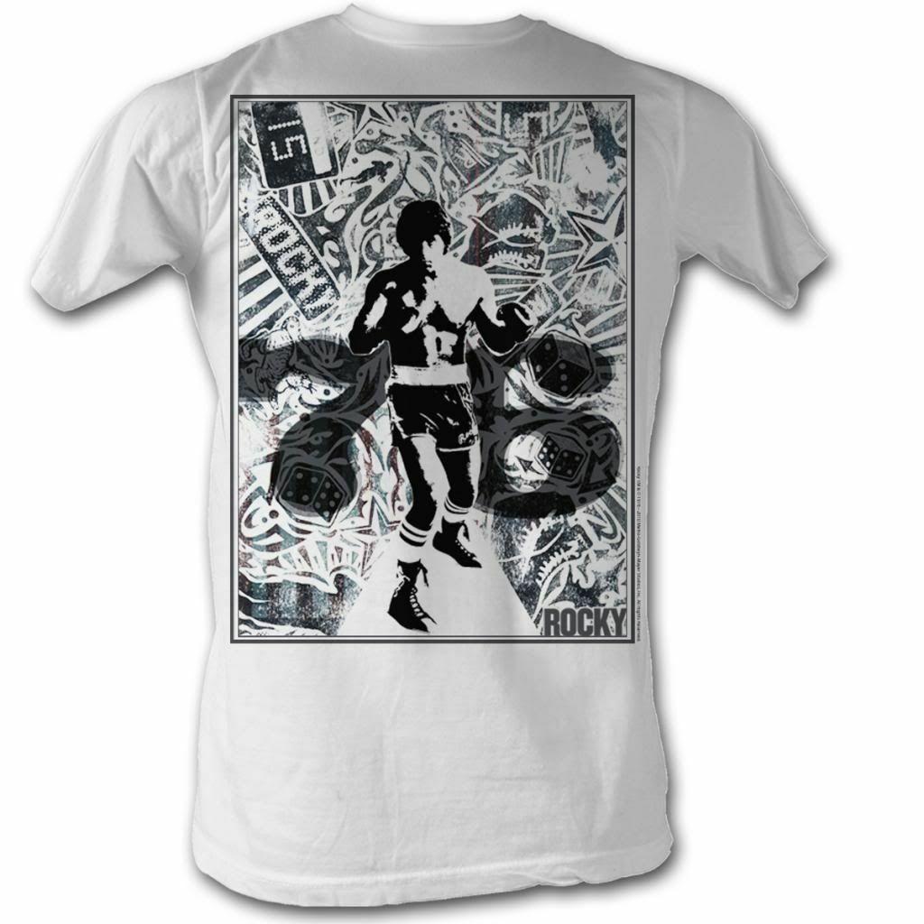 Rocky 76 Collage White T-Shirt S
