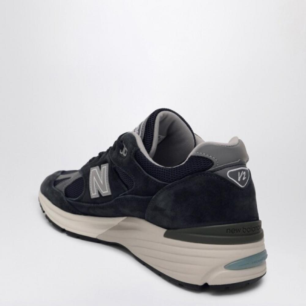 New Balance Navy Blue 991v2 Sneakers U991nv2le Na