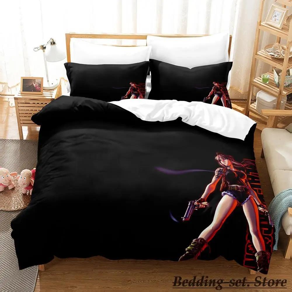 Black Lagoon Bedding Collection Single Twin Full Queen King Size Bed Collection Adult Kid Bedroom Duvetcover Collections Anime Parure De Lit Bed