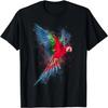 Parrot Colourful Art Animal Bird Motif T-Shirt