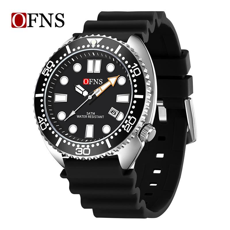 Men's Watches Trend Fashion Quartz Watch for Man Waterproof Silicone Strap Luminous Date Wristwatch Relogio Masculino