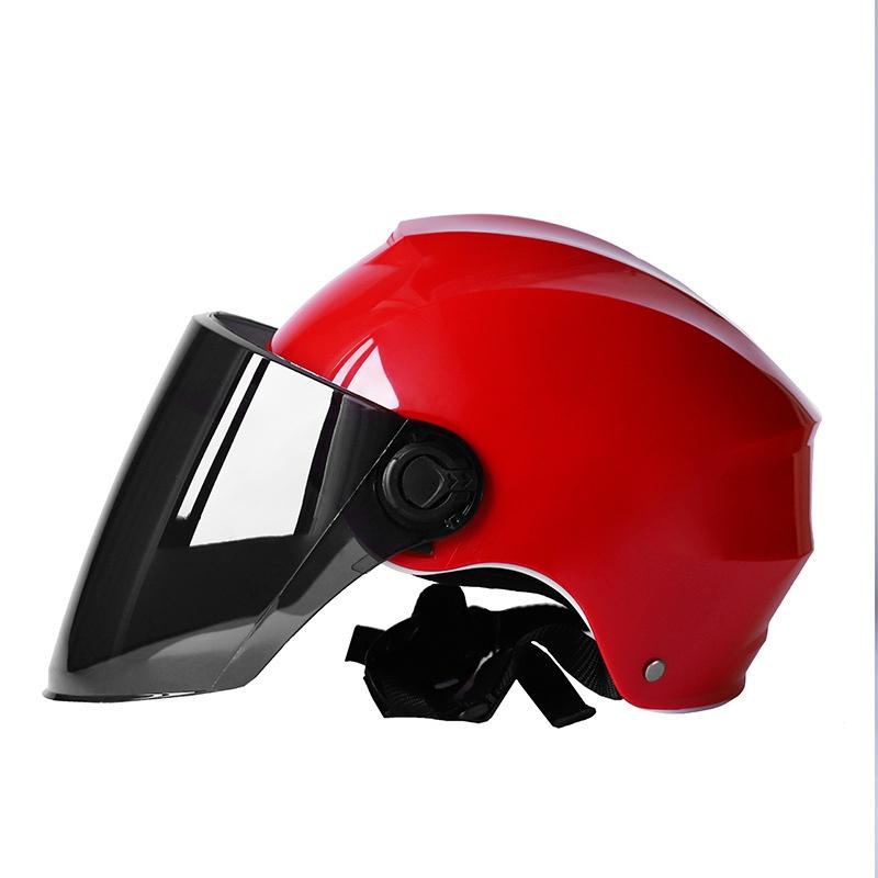 Motorcycle Helmet Four Seasons Sun Protection ABS Motorbike Helmet Safety Battery Car Helmet Motor Casque for Women/Men