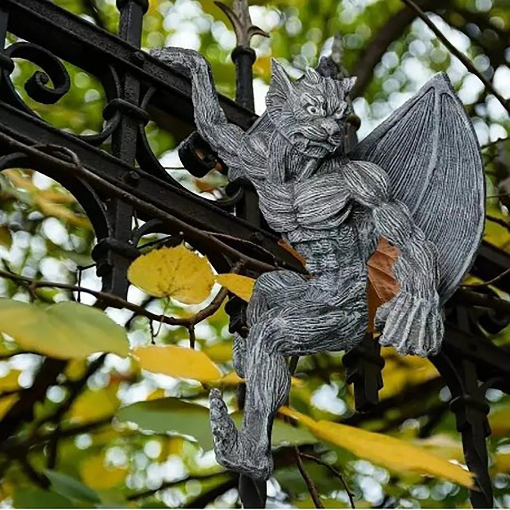 New Resin Retro Gargoyle Ghost Demon Statue Decoration Creative Window Decoration Home Decoration Hanging Art Indoor Display
