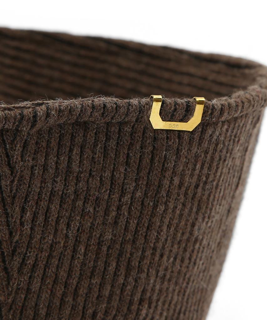 Eondeokeonteulolseutyudio Winter Knit Bucket Hat Stand Bucket / Stripe Knit / M Brown